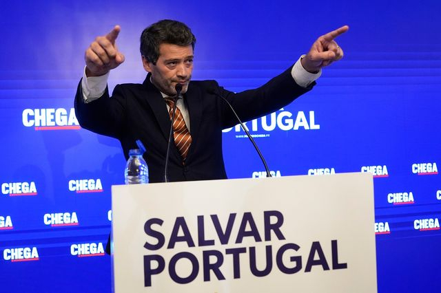 Ο ηγέτης του σκληροδεξιού λαϊκιστικού κόμματος "Chega" Αντρέ Βεντούρα