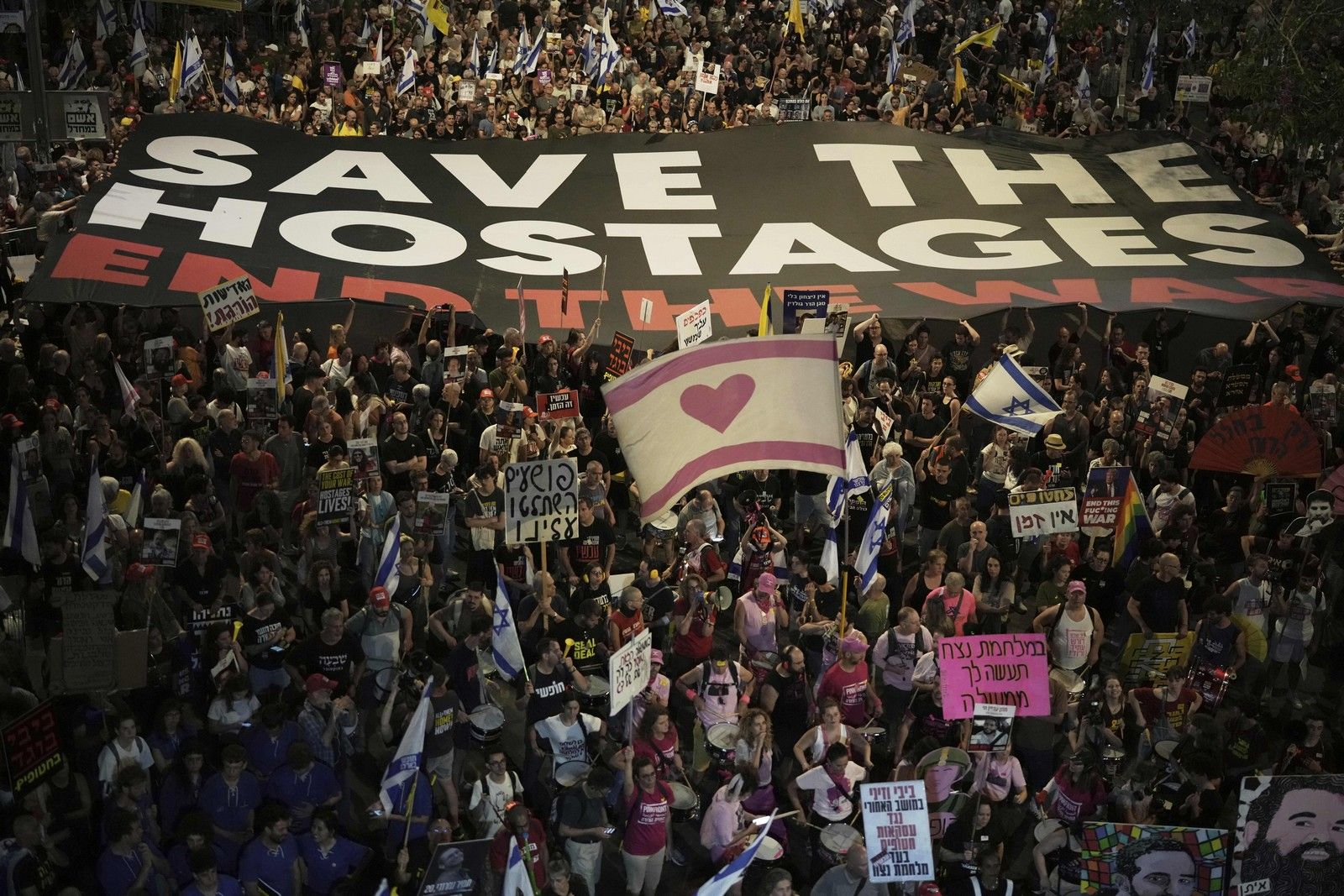 Διαδηλώσεις για τον τερματισμό του πολέμου και την επιστροφή των ομήρων στο Ισραήλ