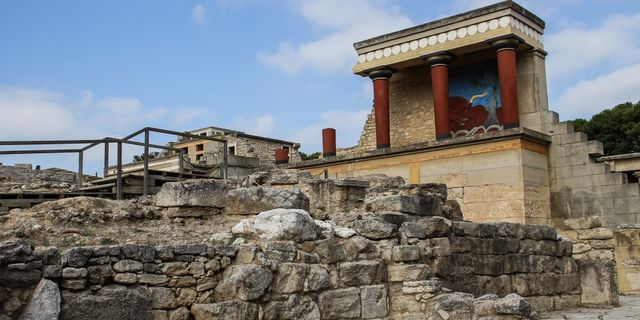 Κνωσός: Κατέρρευσε τοιχογραφία από την αναστήλωση του Ανακτόρου