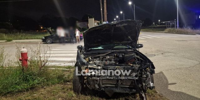 Λαμία: Σοβαρό τροχαίο με δύο τραυματίες