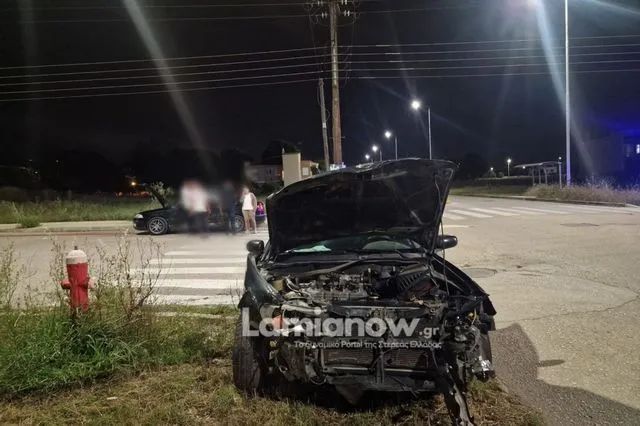 Λαμία: Σοβαρό τροχαίο με δύο τραυματίες