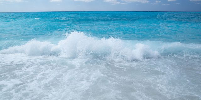 Κύματα στην παραλία Κάθισμα στη Λευκάδα