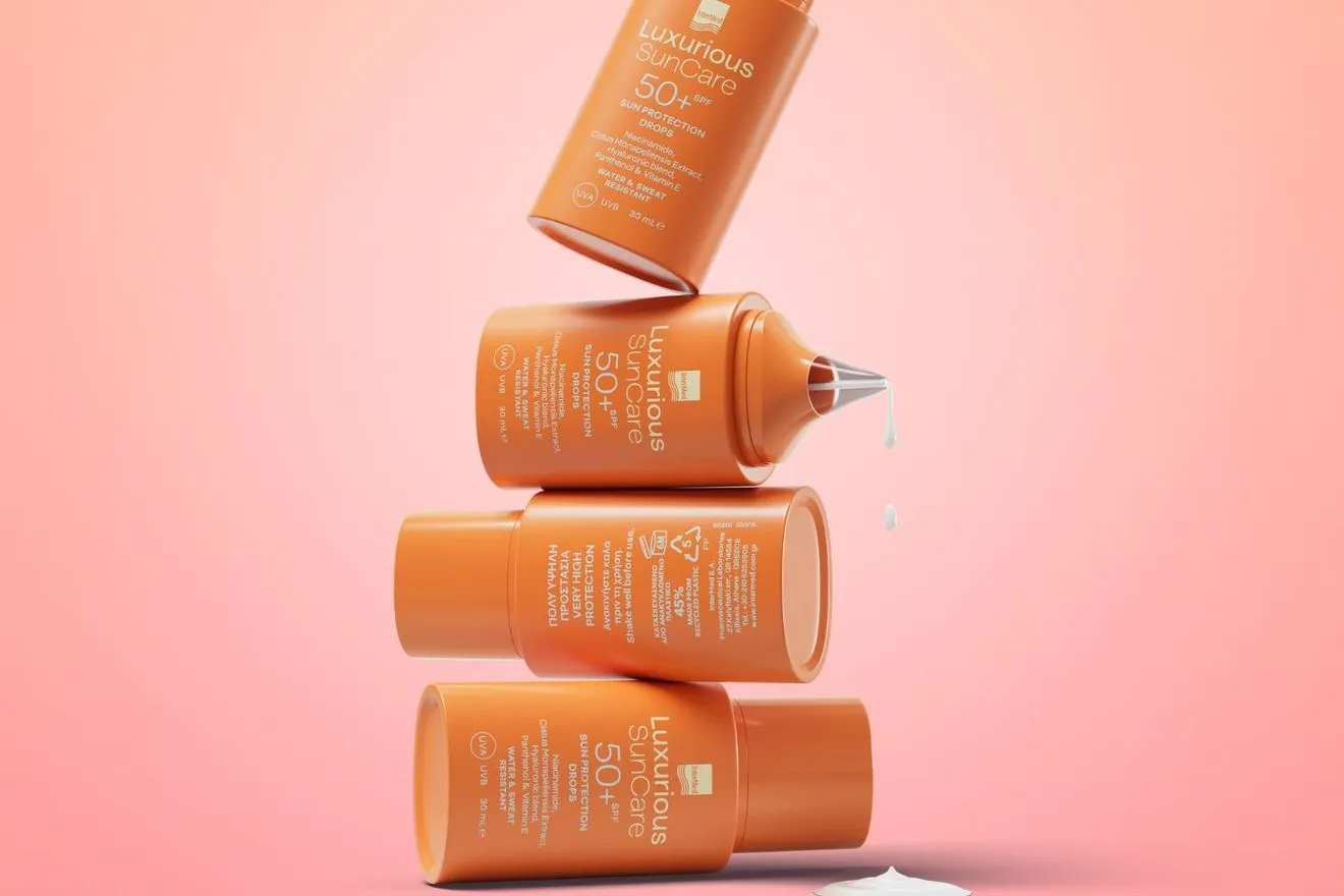 Συσκευασία του προϊόντος SUN PROTECTION DROPS SPF 50+ της InterMed