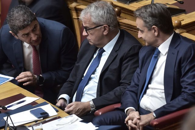 Κυριάκος Μητσοτάκης, Μάκης Βορίδης και Λευτέρης Αυγενάκης