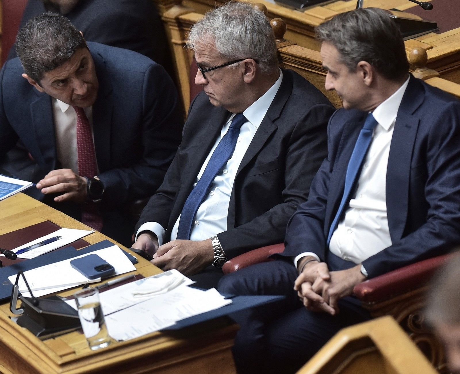 Κυριάκος Μητσοτάκης, Μάκης Βορίδης και Λευτέρης Αυγενάκης