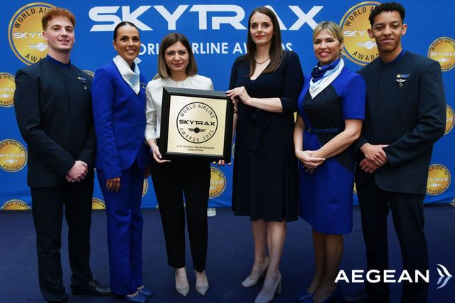 Η AEGEAN για 14η χρονιά «Καλύτερη Περιφερειακή Αεροπορική Εταιρεία στην Ευρώπη» στα Skytrax World Airline Awards 2025