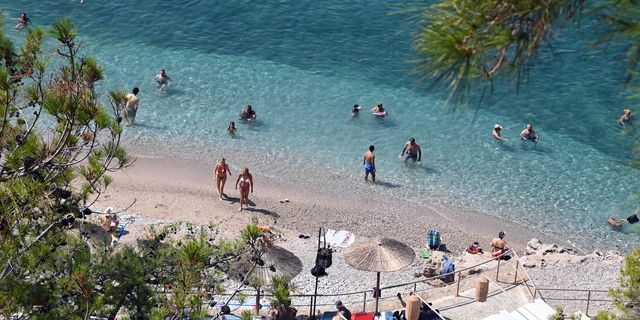 Καλοκαιρινό στιγμιότυπο από παραλία