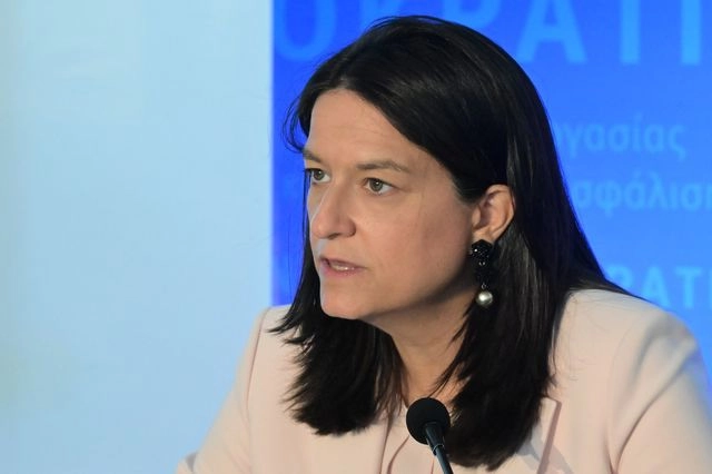 Η Υπουργός Εργασίας και Κοινωνικής Ασφάλισης, Νίκη Κεραμέω στην παρουσίαση του νέου νομοσχεδίου του Υπουργείου με τίτλο "Δίκαιη Εργασία για Όλους.