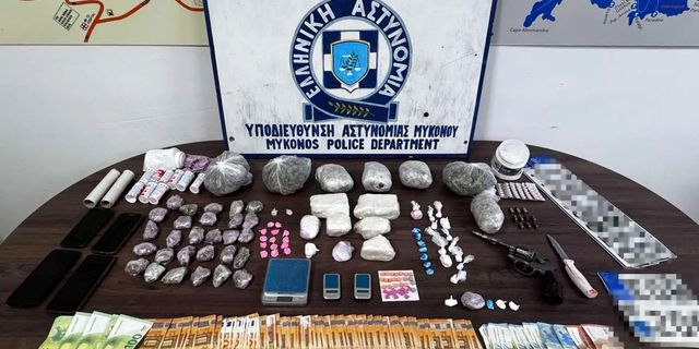 Εξαρθρώθηκε κύκλωμα διακίνησης μεγάλων ποσοτήτων ναρκωτικών στην Μύκονο