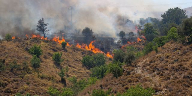 Φωτιές στη Χίο