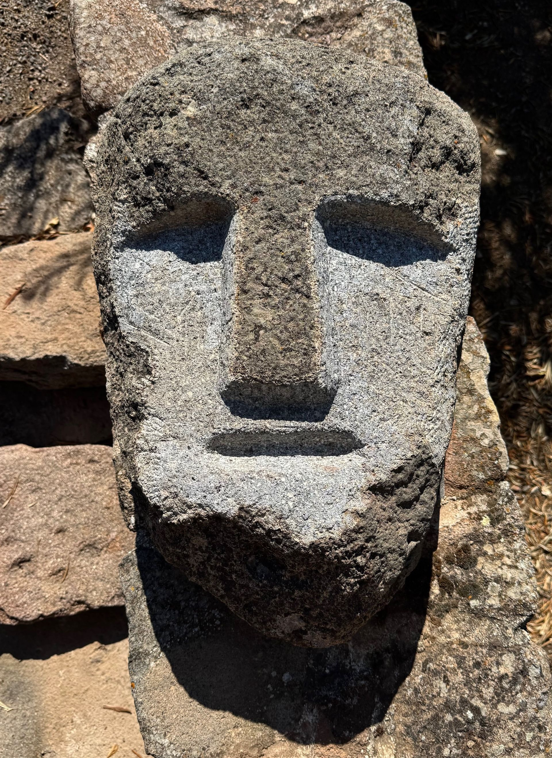 Astraios, 2025, volcanic stone.