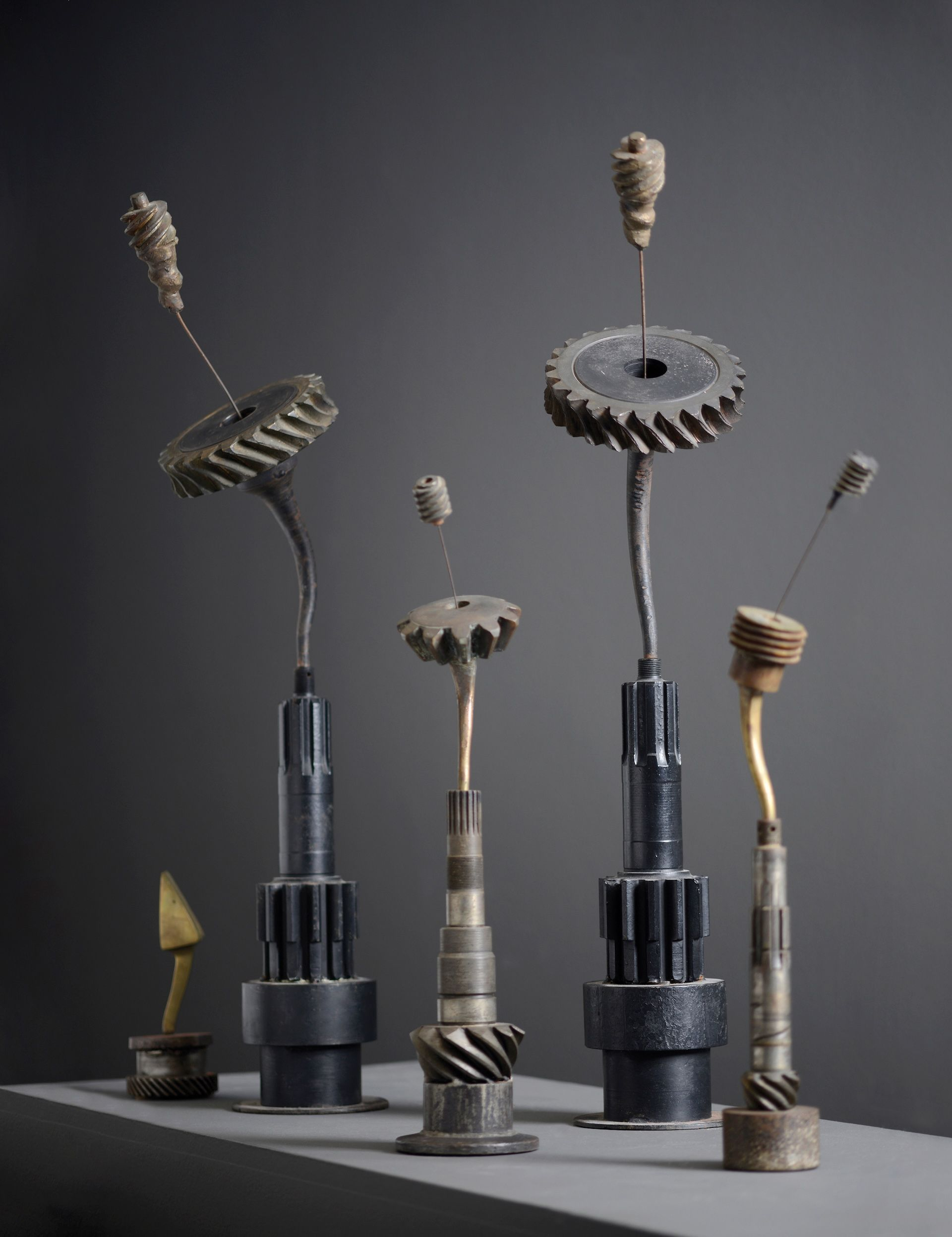 Άποψη της έκθεσης “Takis 1∞” στο Μουσείο Σύγχρονης Τέχνης στην Άνδρο. 