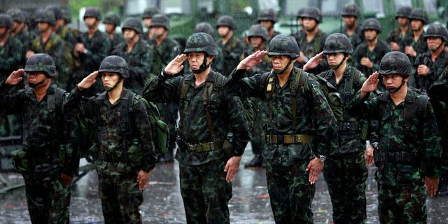 Ταϊλανδοί στρατιώτες (φωτογραφία αρχείου)