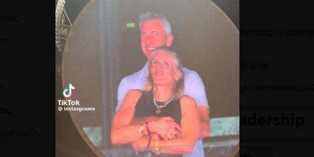 Coldplay: Η “Kiss Cam” σε συναυλία τους, “έπιασε” το μόνο ζευγάρι που δεν έπρεπε