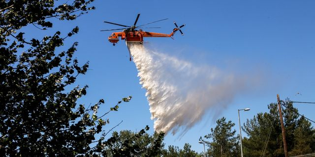 Λάρισα: Mάχη με τις φλόγες στο όρος Κασιδιάρης στα Φάρσαλα – Ήχησε το 112