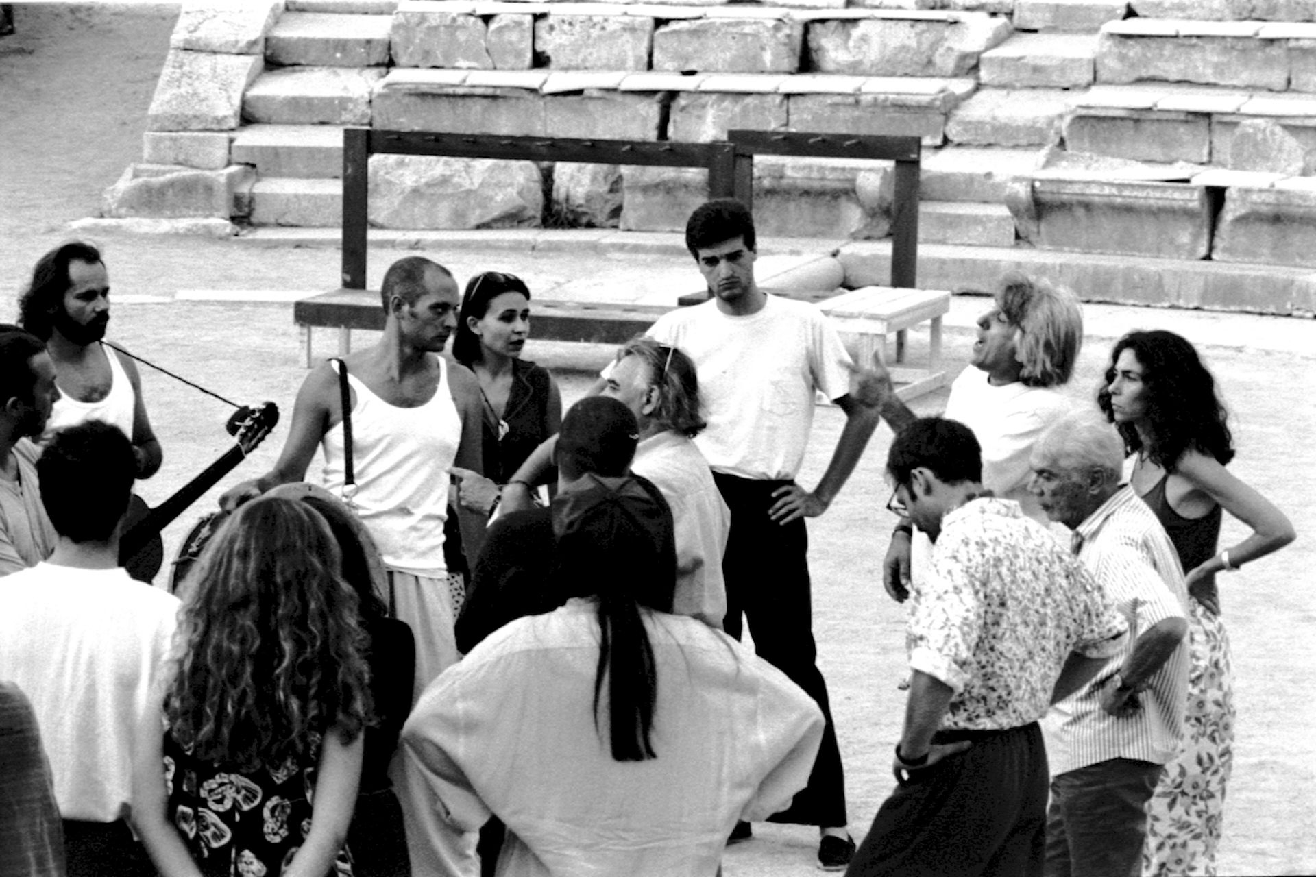 Ο Χρήστος Λεοντής σε πρόβα