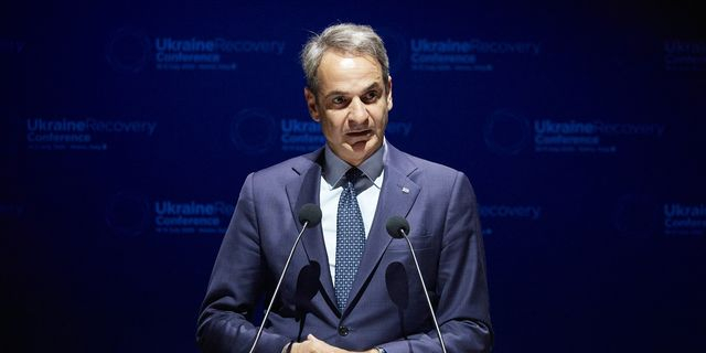 Ο Πρωθυπουργός Κυριάκος Μητσοτάκης στις εργασίες της Διάσκεψης για την Ανοικοδόμηση της Ουκρανίας, στην Ρώμη, Πέμπτη 10 Ιουλίου 2025.