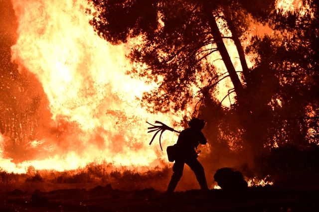 Πύρινη κόλαση στον Ωρωπό: Δύο τα μέτωπα της φωτιάς – Κινδυνεύουν σπίτια