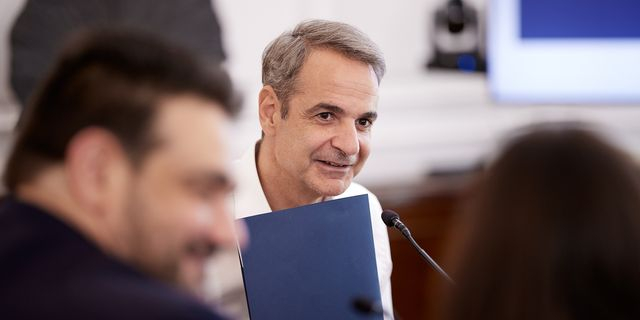 Σύσκεψη υπό τον Πρωθυπουργό Κυριάκο Μητσοτάκη για τον πειθαρχικό έλεγχο στο Δημόσιο, Τρίτη 8 Ιουλίου 2025.