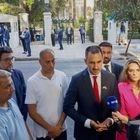 Ο Αλέξης Χαρίτσης αποχώρησε από τη δεξίωση για την αποκατάσταση της Δημοκρατίας