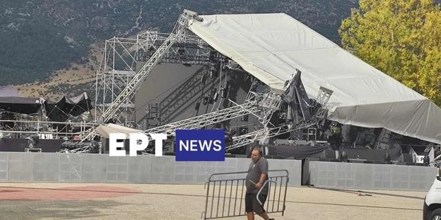 Ιωάννινα: Βίντεο καταγράφει καρέ – καρέ την κατάρρευση της μεγάλης σκηνής