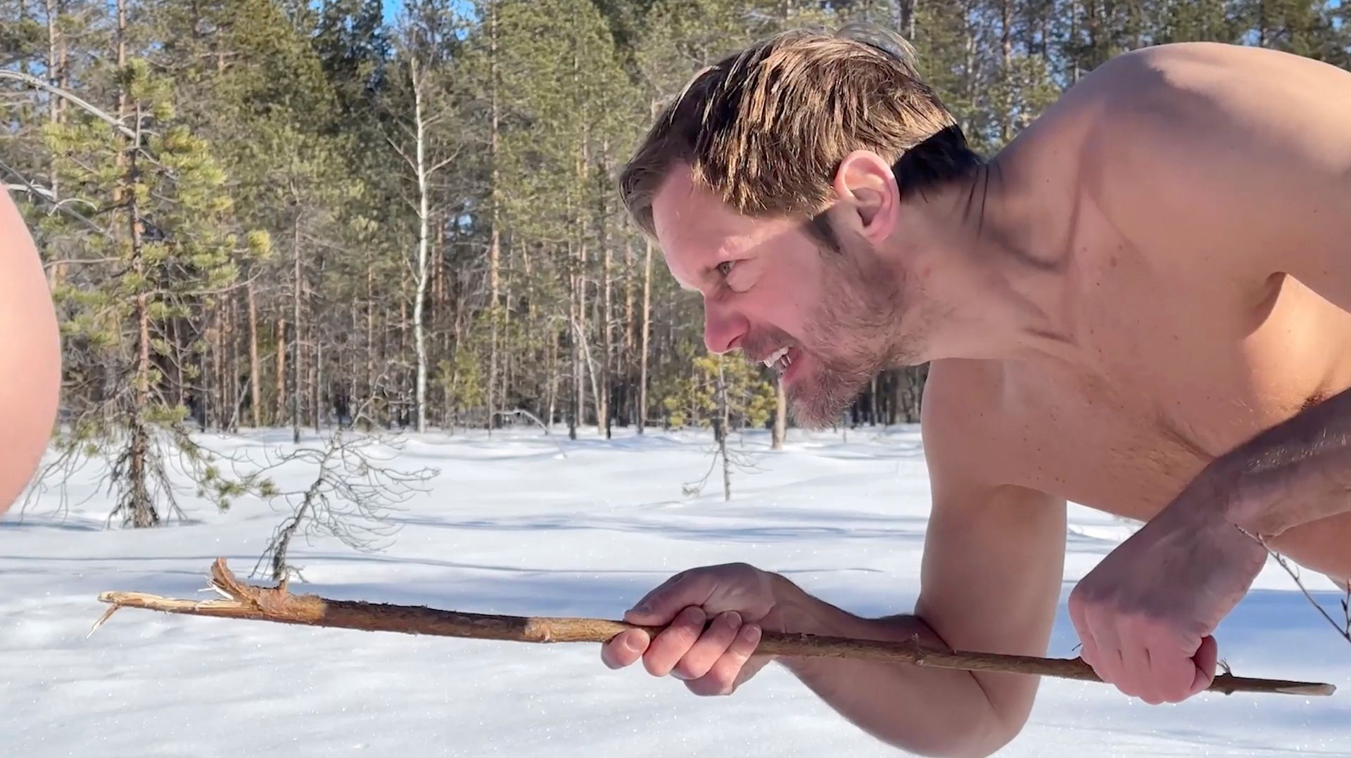 Men, Alexander Skarsgård and Juergen Teller, video stills, Luleå, 2023