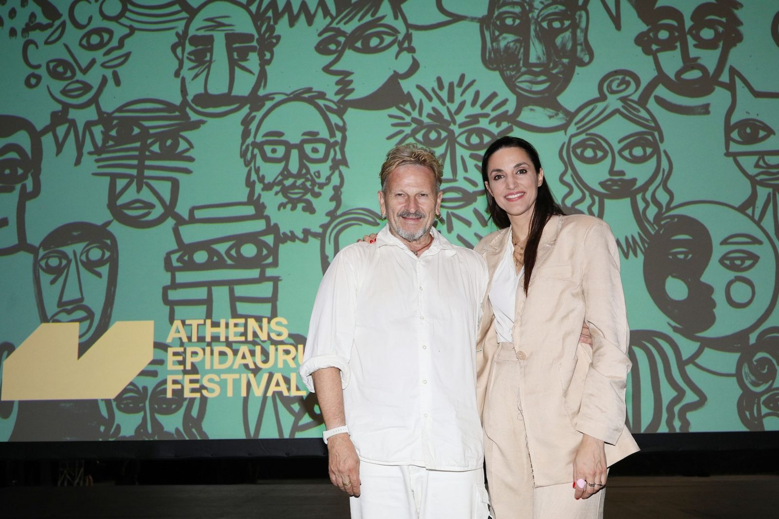 Ο Μιχαήλ Μαρμαρινός και η Κατερίνα Ευαγγελάτου