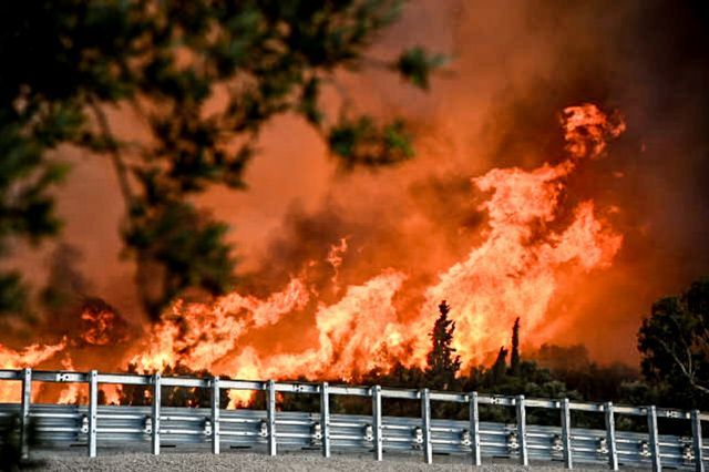 Φωτιές: Ανεξέλεγκτες σε Αχαΐα και Χίο - Τελευταίες εναέριες ρίψεις