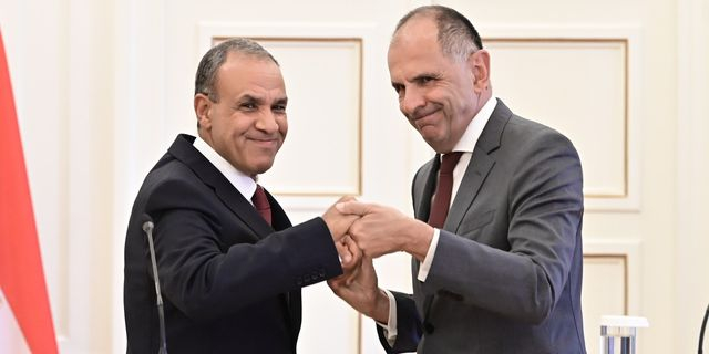 Συνάντηση του υπουργού Εξωτερικών, Γιώργου Γεραπετρίτη, με τον Υπουργό Εξωτερικών της Αιγύπτου Badr Abdelatty