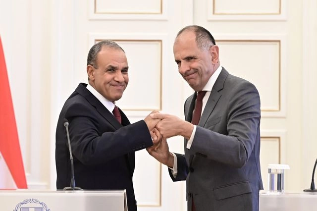 Συνάντηση του υπουργού Εξωτερικών, Γιώργου Γεραπετρίτη, με τον Υπουργό Εξωτερικών της Αιγύπτου Badr Abdelatty