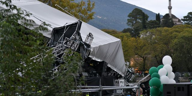 Γιάννενα: Κατέρρευσε από τους ανέμους η σκηνή της συναυλίας του 2nd P&I Open Air Festival