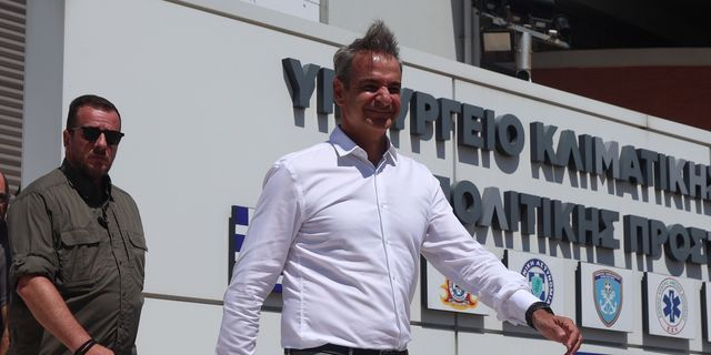 Επίσκεψη του Πρωθυπουργού Κυριάκου Μητσοτάκη στο υπουργείο Κλιματικής Κρίσης και Πολιτικής Προστασίας