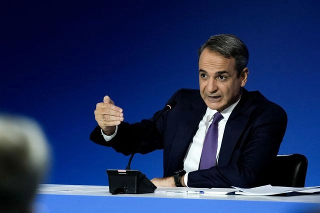 Ο Κυριάκος Μητσοτάκης στη ΔΕΘ