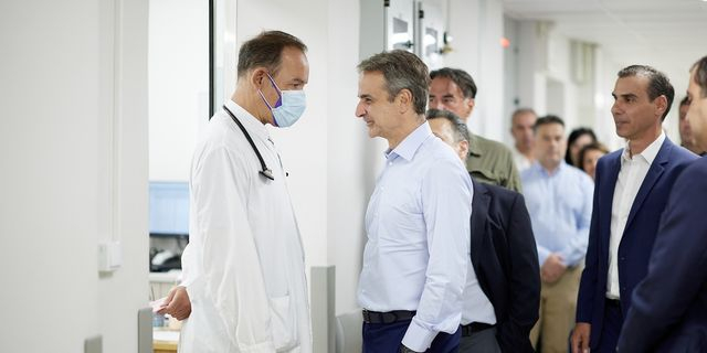 Επίσκεψη Μητσοτάκη στο Ιπποκράτειο – Σε εξέλιξη τα έργα αναβάθμισης του ΤΕΠ