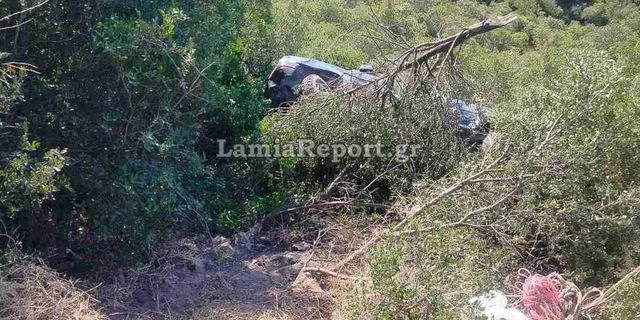 Φθιώτιδα: Αυτοκίνητο έκανε “βουτιά” σε γκρεμό – Σώοι οι τρεις επιβαίνοντες