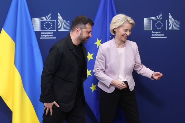 Ούρσουλα Φον ντερ Λάιεν και Βολοντίμιρ Ζελένσκι