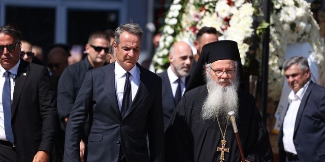 Κηδεία του γραμματέα της Κοινοβουλευτικής Ομάδας της Νέας Δημοκρατίας Απόστολου Βεσυρόπουλου στην Αλεξάνδρεια Ημαθίας