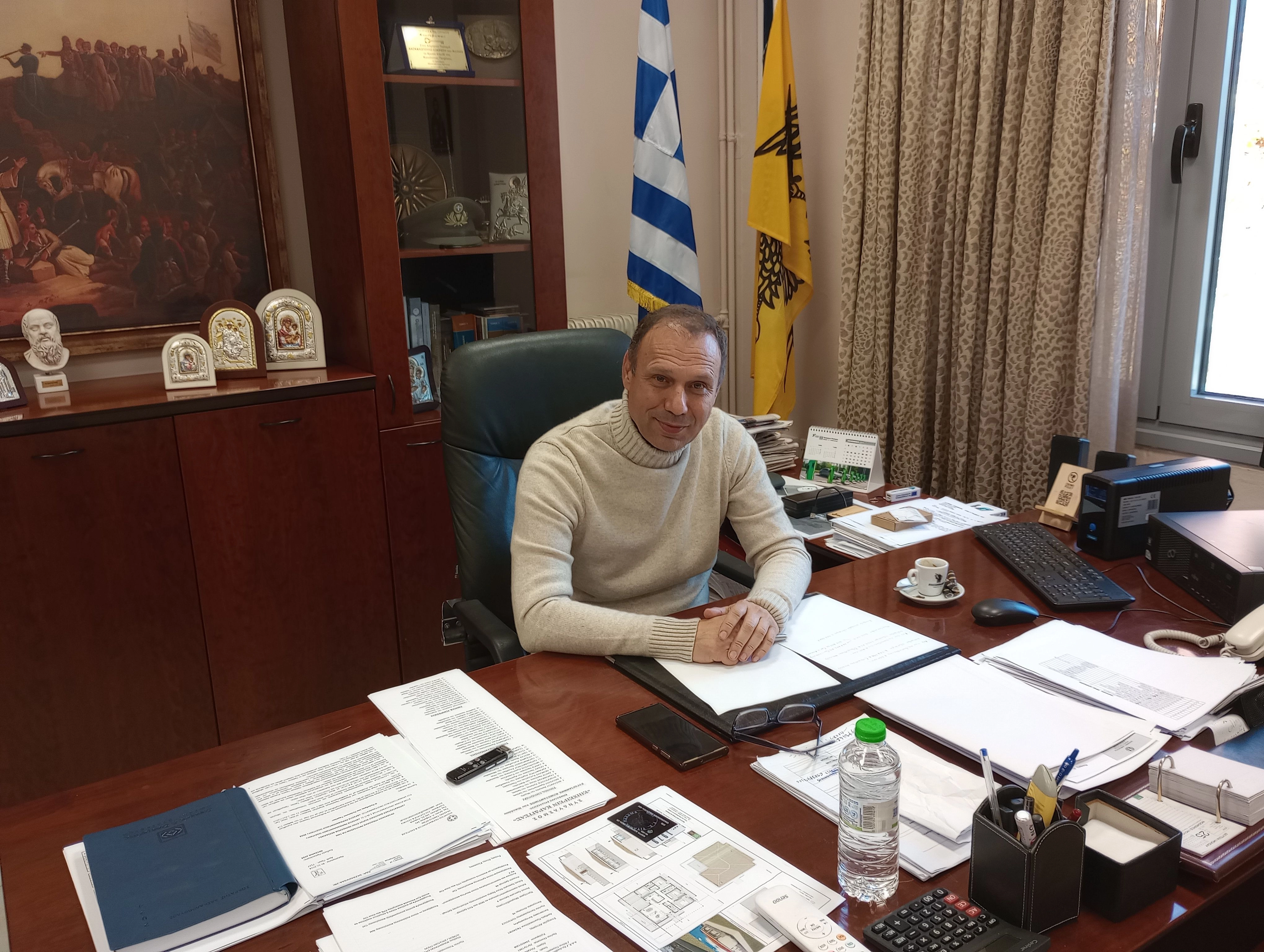 Ο δήμαρχος του Παλαμά κ. Σωκράτης Δασκαλόπουλος