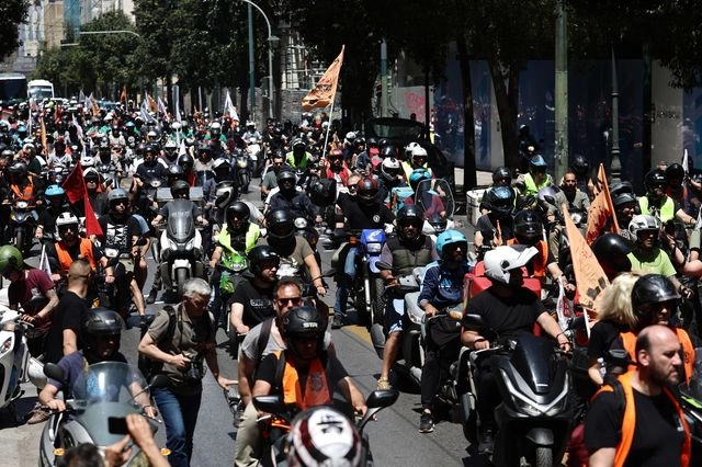March to Gaza Greece: Μοτοπορεία προς την αμερικανική πρεσβεία
