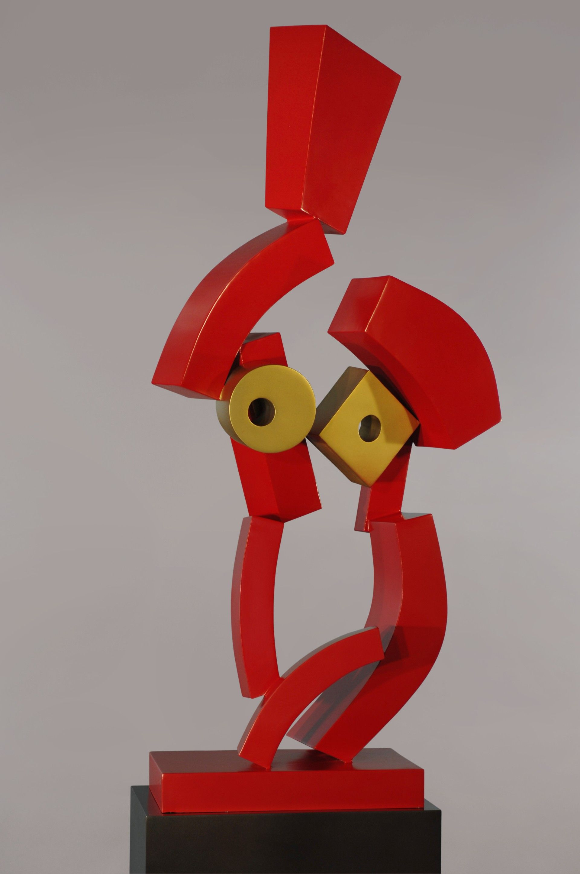 Mihalarias Art, Stavros Mihalarias, Synthesis No 40, 1990, iron, sculpture, 153 x 73 x 40 cm