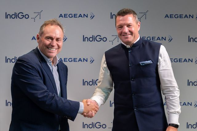 Η IndiGo και η AEGEAN υπογράφουν Μνημόνιο Συνεργασίας για πτήσεις κοινού κωδικού