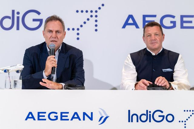Η IndiGo και η AEGEAN υπογράφουν Μνημόνιο Συνεργασίας για πτήσεις κοινού κωδικού