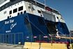 Το πλοίο "Blue Star Chios" δεμένο στο λιμάνι του Πειραιά