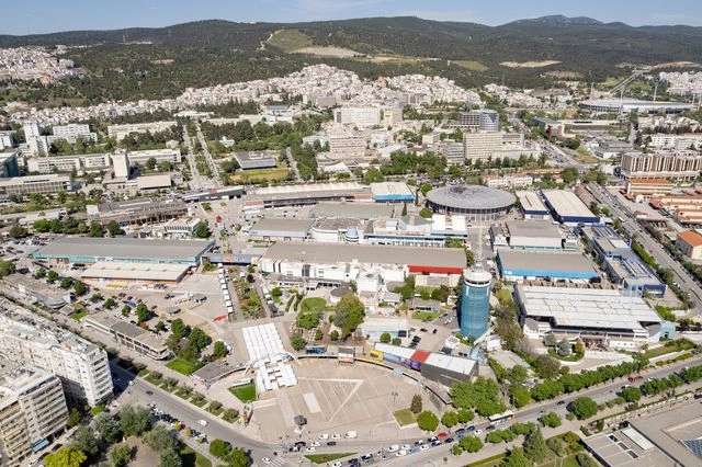 Εναέρια άποψη της ΔΕΘ