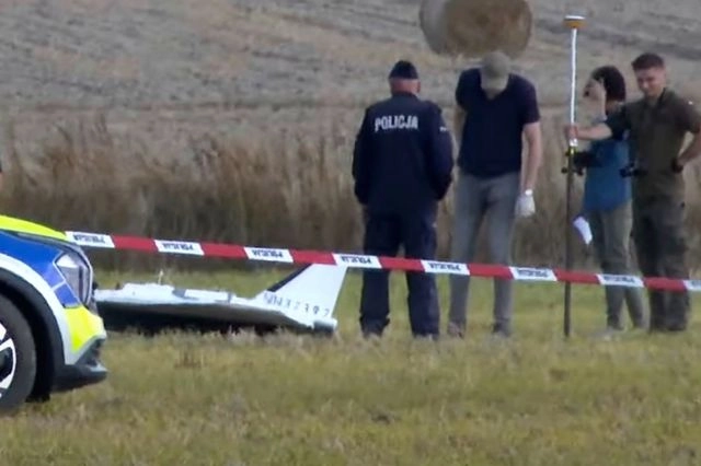 Κομμάτι από drone που έπεσε στο έδαφος της Πολωνίας