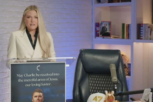 Συγκλονισμένη η χήρα του Τσάρλι Κερκ: “Η φωνή του άντρα μου θα μείνει ζωντανή”