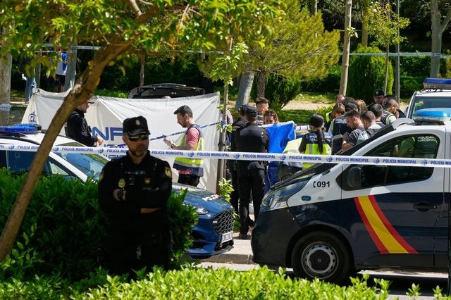 Δυνάμεις της Αστυνομίας και σωστικά συνεργεία στη Μαδρίτη (φωτο αρχείου)