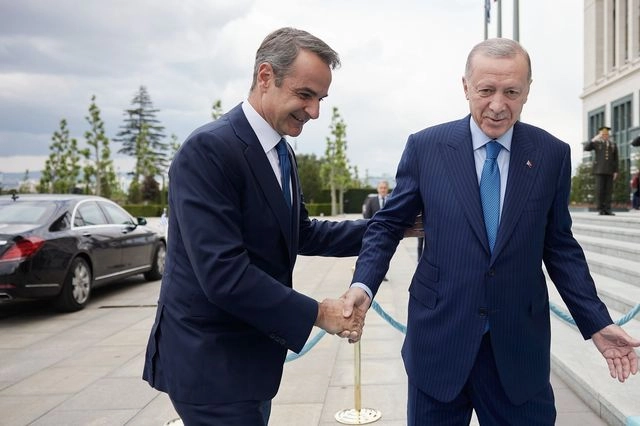 Κυριάκος Μητσοτάκης και Ρετζέπ Ταγίπ Ερντογάν