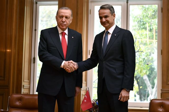 Ρετζέπ Ταγίπ Ερντογάν και Κυριάκος Μητσοτάκης