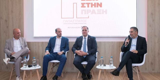 Παπαστράτος στη ΔΕΘ: Συζήτηση για το παράνομο εμπόριο καπνικών προϊόντων